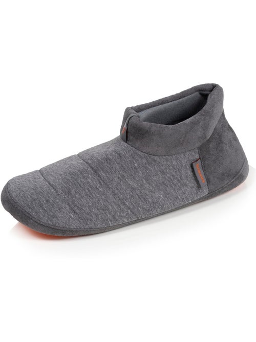 Chaussons bottillons micro éponge, semelle gomme homme Isotoner - Kiabi