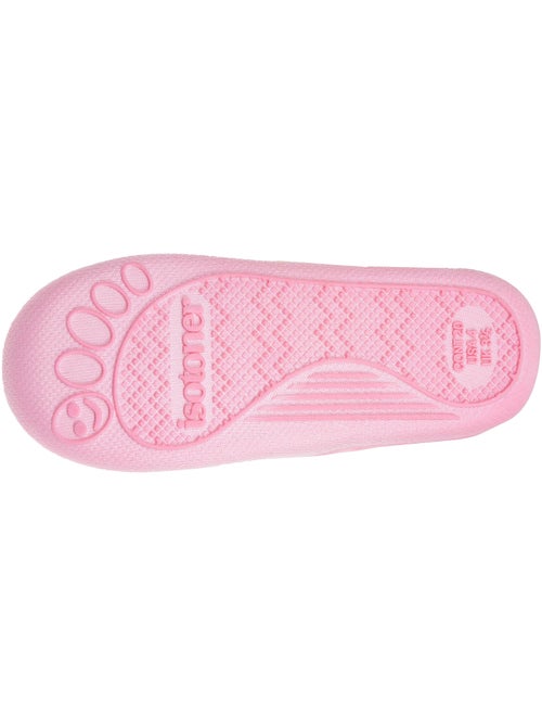 Chaussons bottillons microvelours maintien renforcé, bébé fille isotoner - Kiabi