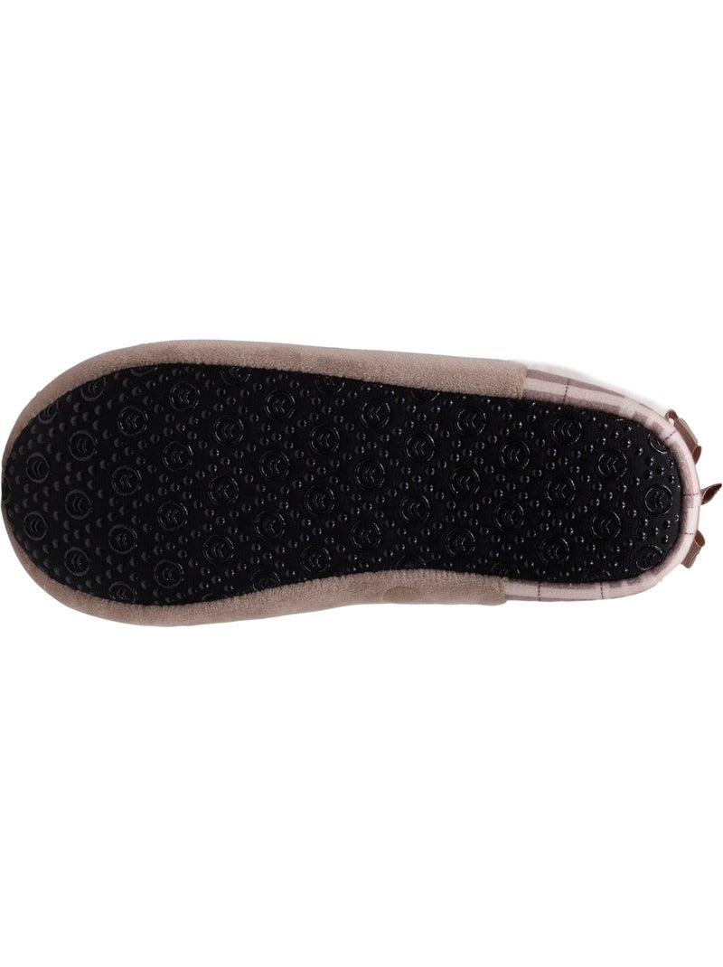 Chaussons bottillons microvelours, semelle antidérapante femme Isotoner Beige - Kiabi