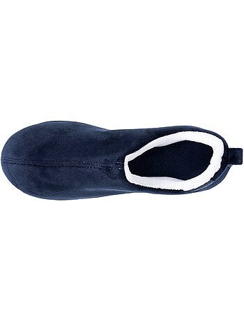 Chaussons bottillons microvelours semelle ergonomique soutien femme isotoner