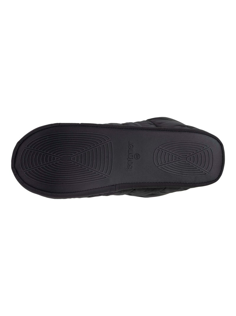 Chaussons bottillons nylon - Semelle gomme ultra souple homme Isotoner Noir - Kiabi