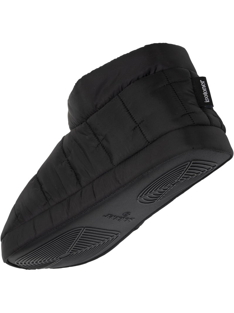 Chaussons bottillons nylon - Semelle gomme ultra souple homme Isotoner Noir - Kiabi