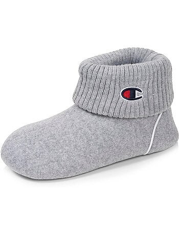 Chaussons bottillons polaire chinée doux pantoufle confort femme champion