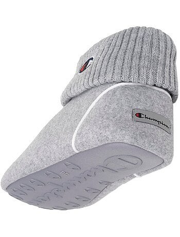 Chaussons bottillons polaire chinée doux pantoufle confort femme champion
