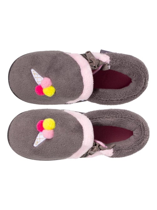 Chaussons bottillons semelle antidérapante bébé fille Isotoner - Kiabi