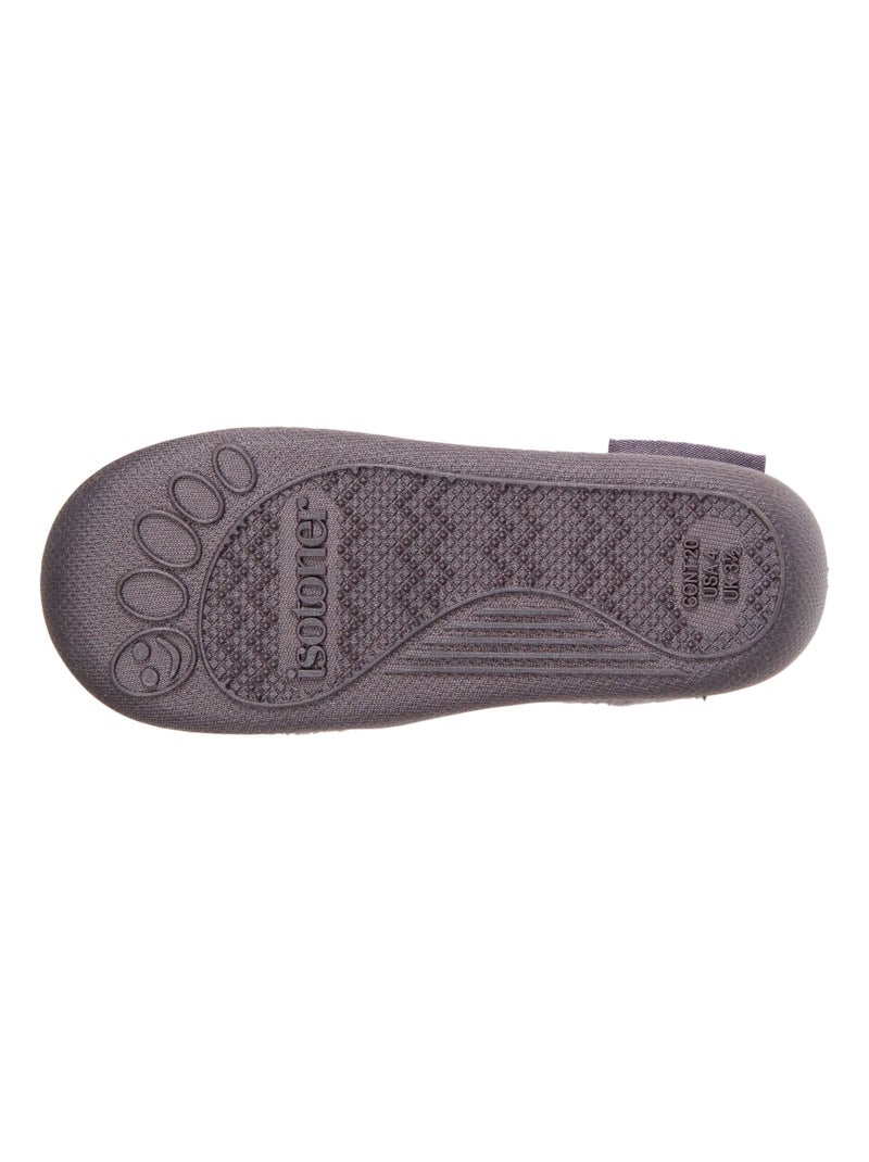Chaussons bottillons semelle antidérapante bébé fille Isotoner Gris Gris - Kiabi