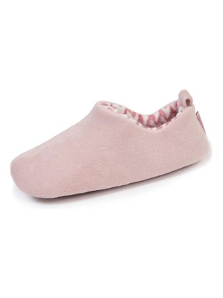 Chaussons Mules Femme Isotoner - Talon 4cm, Semelle Confort Mémoire De Forme, Lavable Machine, Couleur Marine