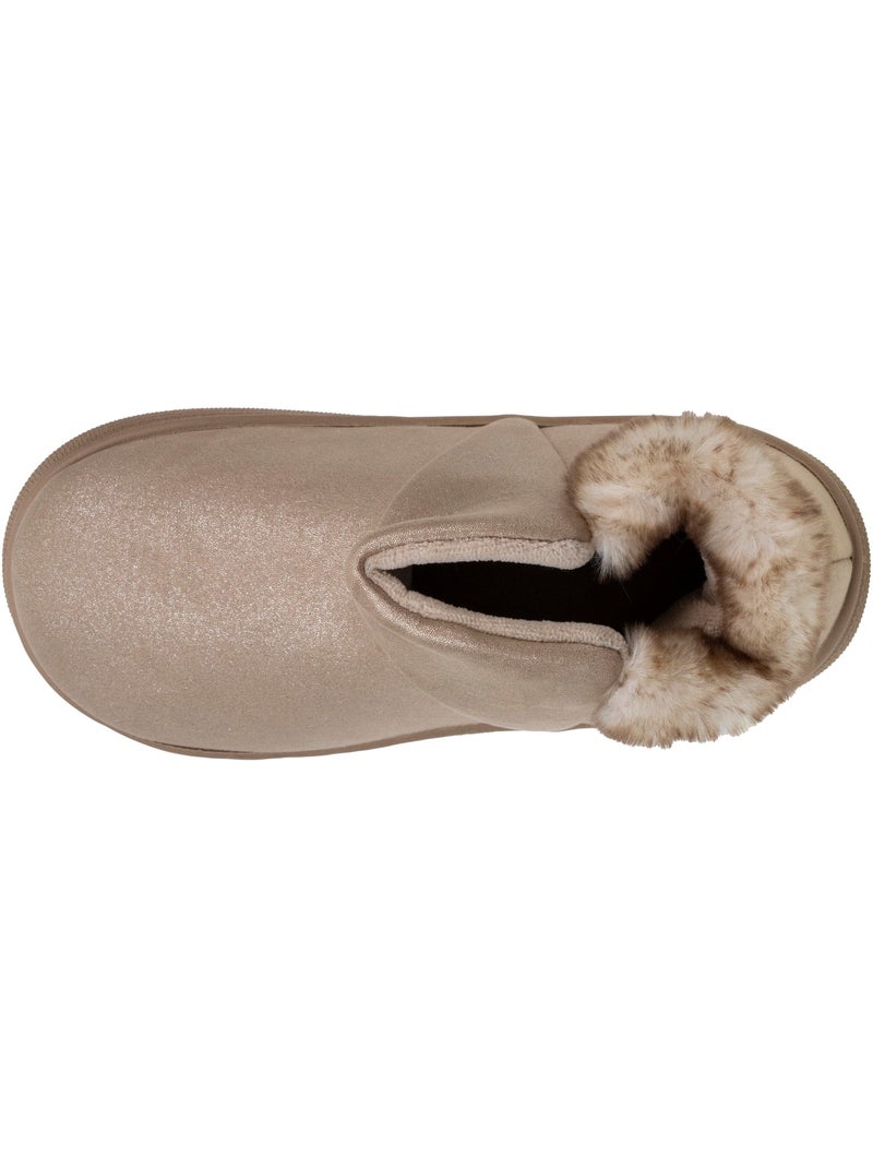Chaussons bottillons semelle bloup extra confort femme Beige - Kiabi
