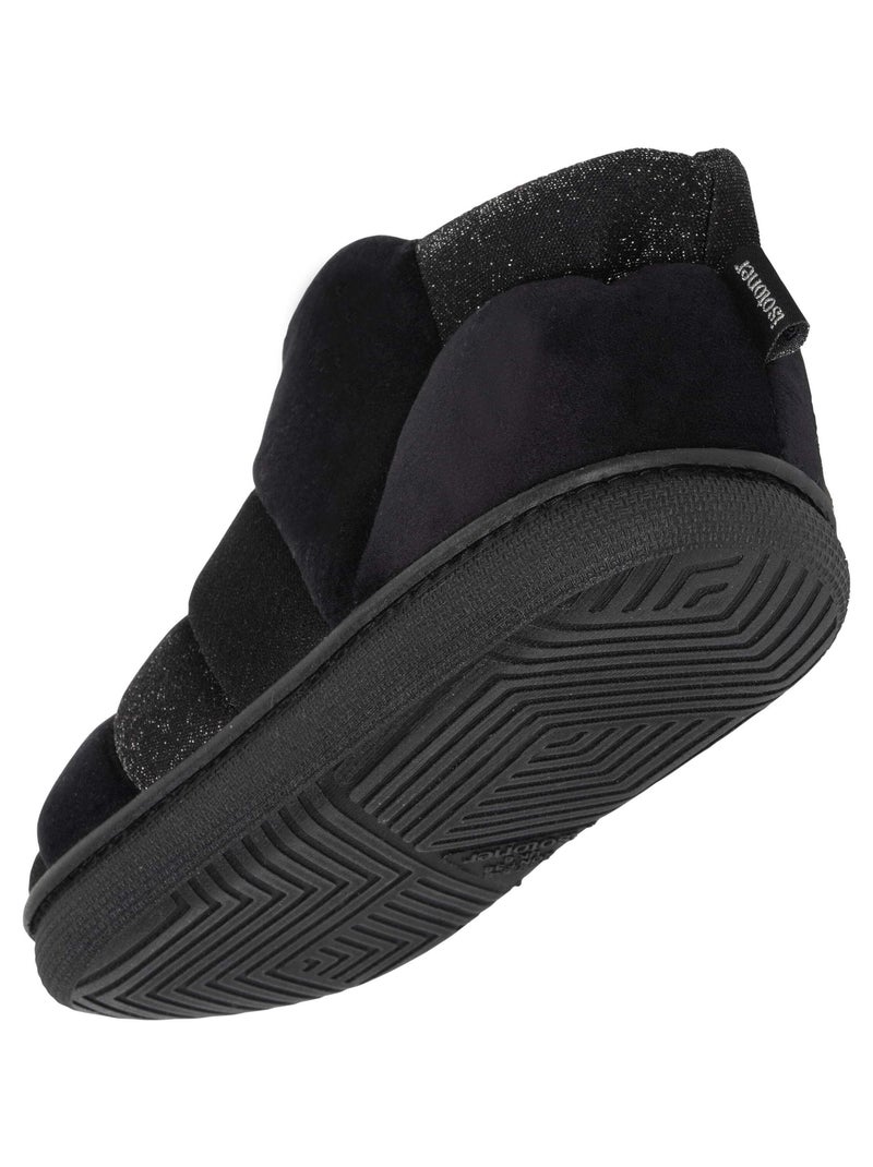 Chaussons bottillons semelle bloup extra confort femme Isotoner Noir - Kiabi