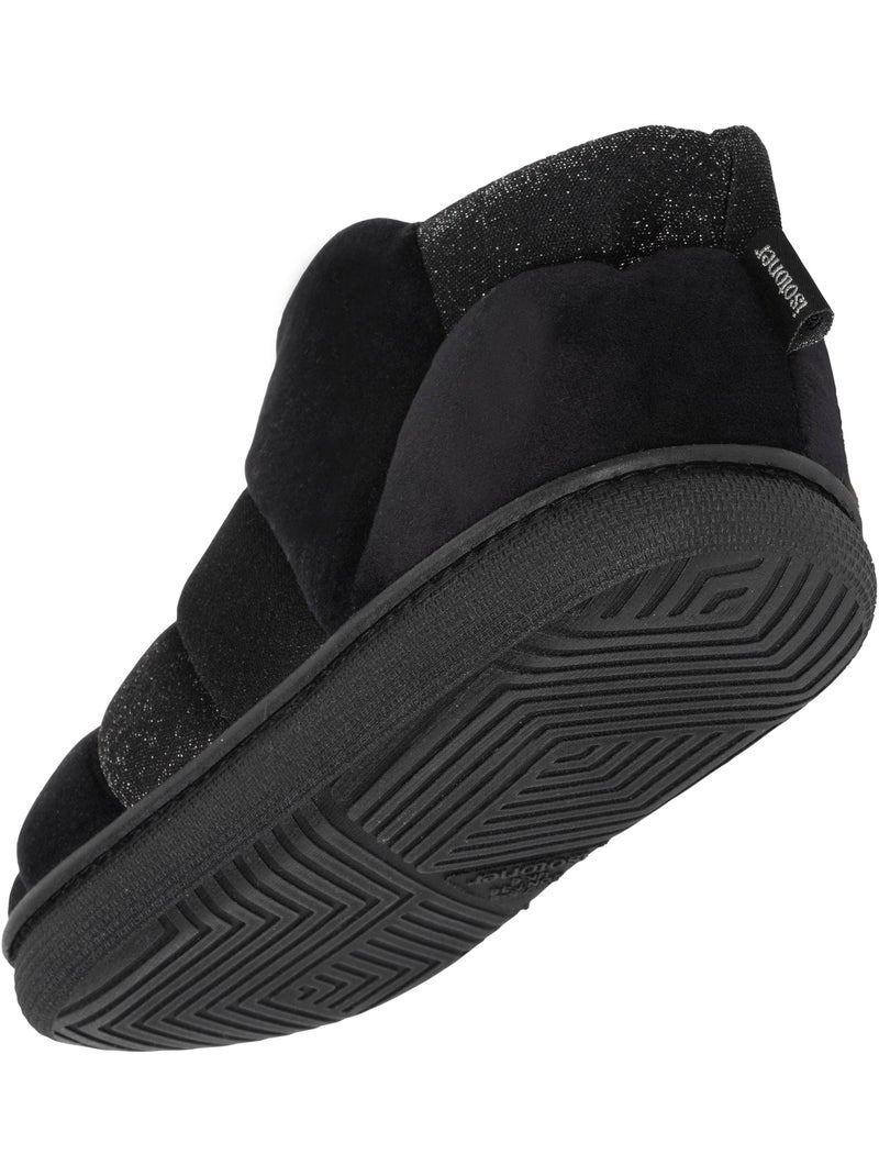 Chaussons bottillons semelle bloup extra confort femme Noir - Kiabi