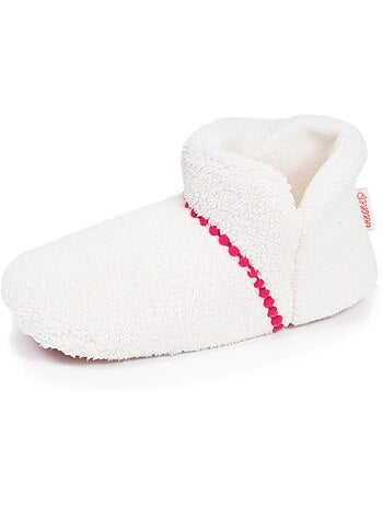 Chaussons bottillons sherpa, semelle gomme ultra souple femme isotoner