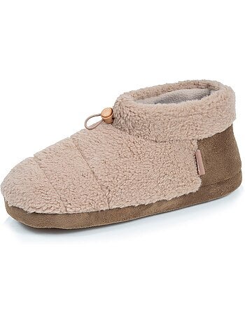 Chaussons bottillons sherpa, semelle gomme ultra souple homme isotoner