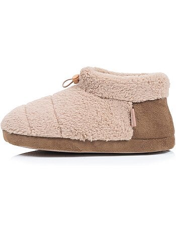 Chaussons bottillons sherpa, semelle gomme ultra souple homme isotoner