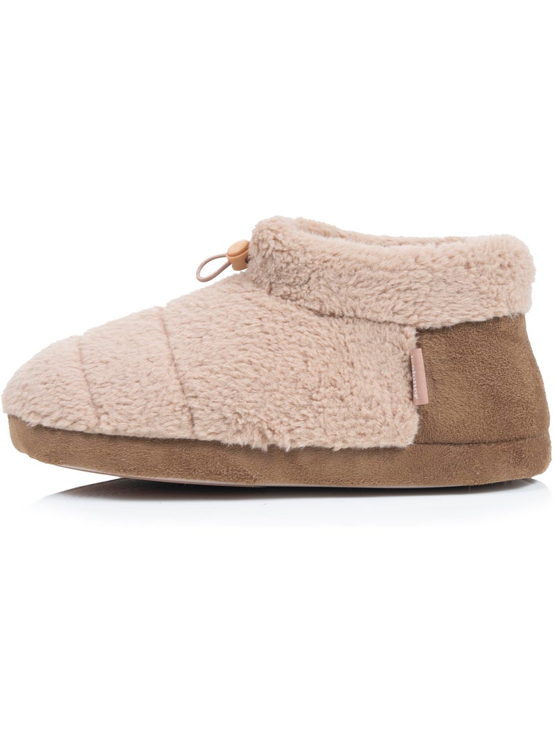 Chaussons bottillons sherpa, semelle gomme ultra souple homme isotoner Camel - Kiabi