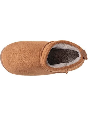 Chaussons bottillons suédine - semelle crantée garçon