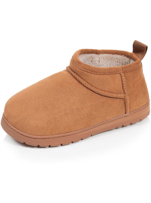 Chaussons bottillons suédine - semelle crantée garçon isotoner - Kiabi