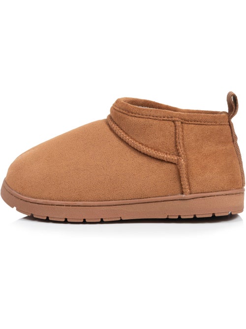 Chaussons bottillons suédine - semelle crantée garçon isotoner - Kiabi