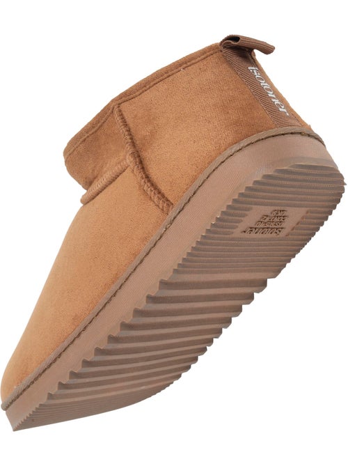 Chaussons bottillons suédine - semelle crantée homme isotoner - Kiabi