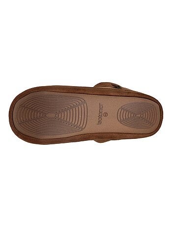 Chaussons bottillons suédine - Semelle gomme ultra souple homme Isotoner