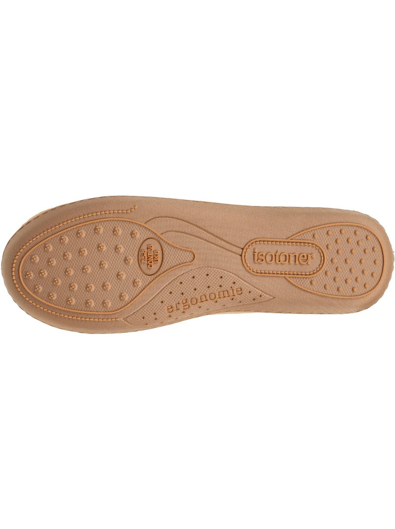 Chaussons bottillons suédine semelle bloup extra confort femme Isotoner Camel - Kiabi