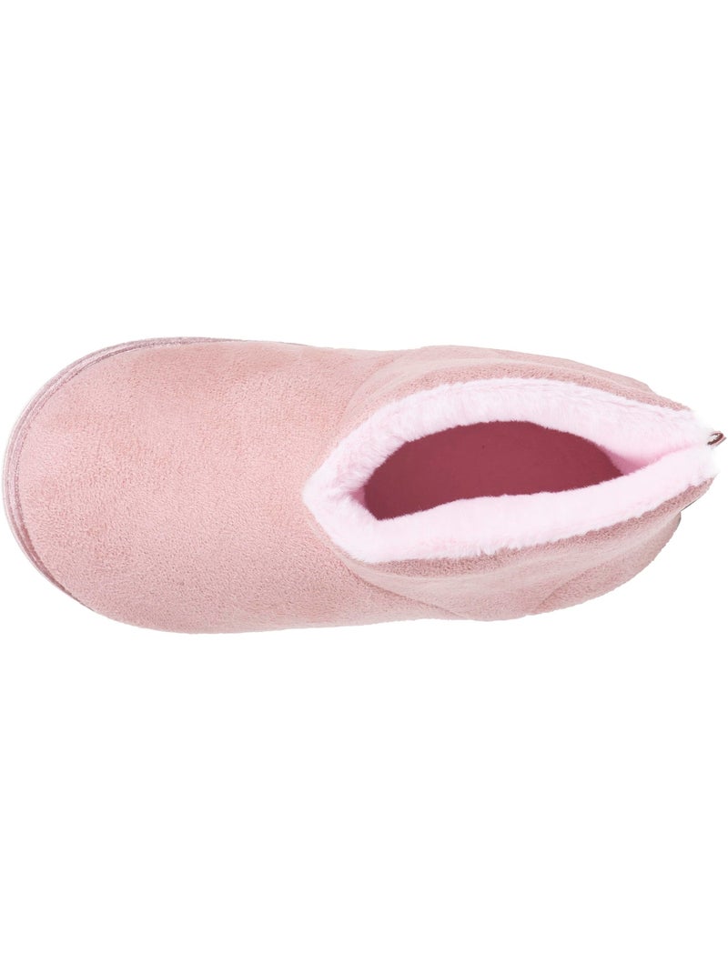 Chaussons bottillons suédine, semelle gomme antidérapante fille isotoner Rose - Kiabi