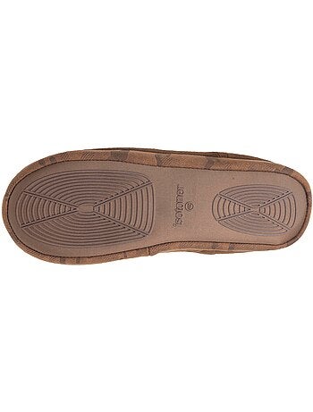 Chaussons bottillons suédine, semelle gomme ultra souple homme isotoner