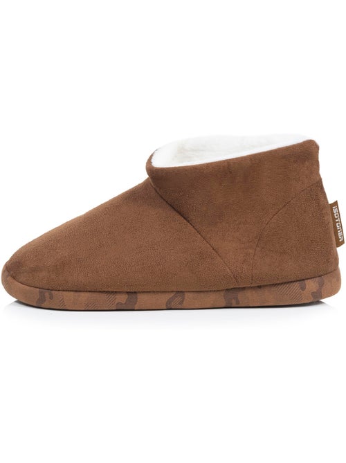 Chaussons bottillons suédine, semelle gomme ultra souple homme isotoner - Kiabi