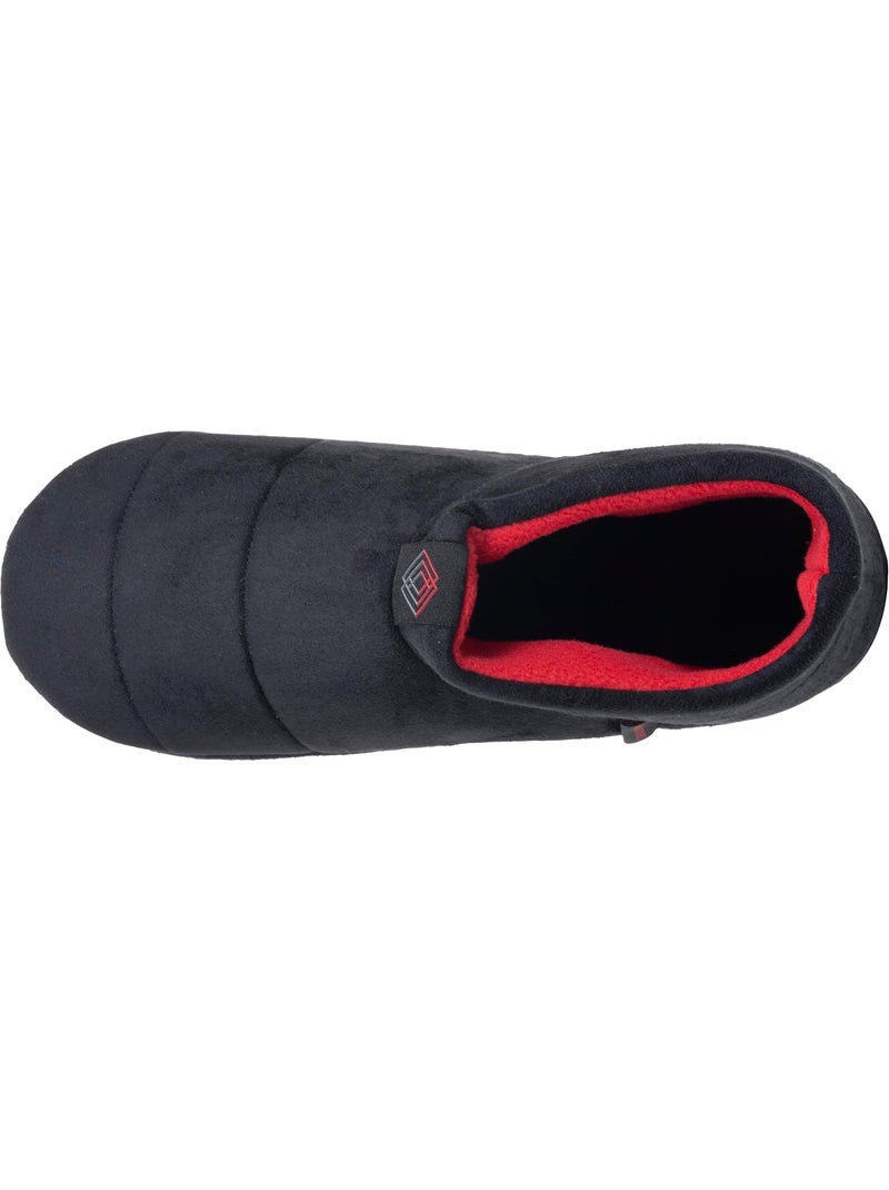 Chaussons bottillons suédine, semelle gomme ultra souple homme isotoner Noir - Kiabi