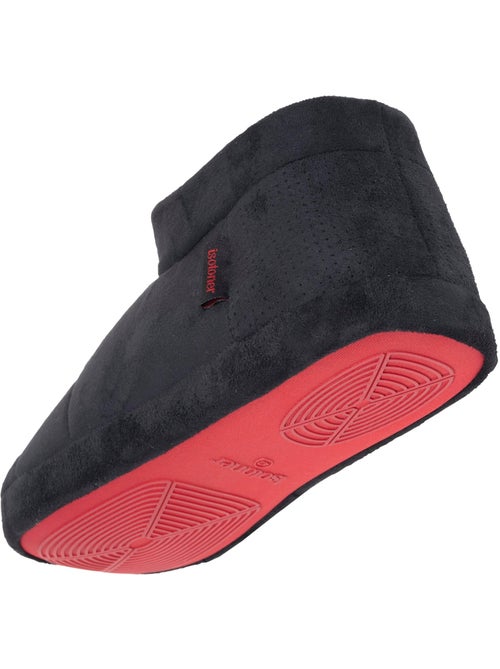 Chaussons bottillons suédine, semelle gomme ultra souple homme isotoner - Kiabi