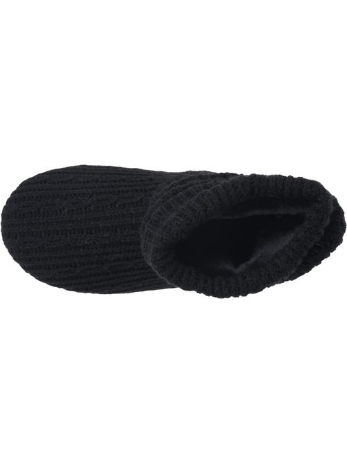 Chaussons bottillons tricot et nœud satin femme isotoner - Kiabi