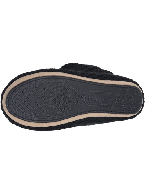 Chaussons bottillons tricot et nœud satin femme isotoner - Kiabi