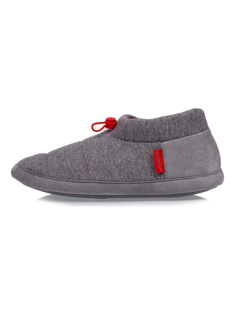Chaussons bottillons ultra confortables et légères, semelle en gomme antidérapante homme Isotoner Gris chiné - Kiabi