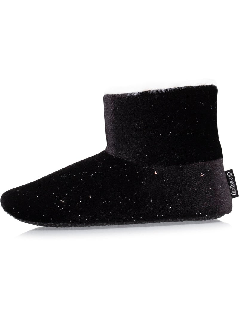 Chaussons bottillons ultra confortables et légères, semelle femme Isotoner Noir - Kiabi