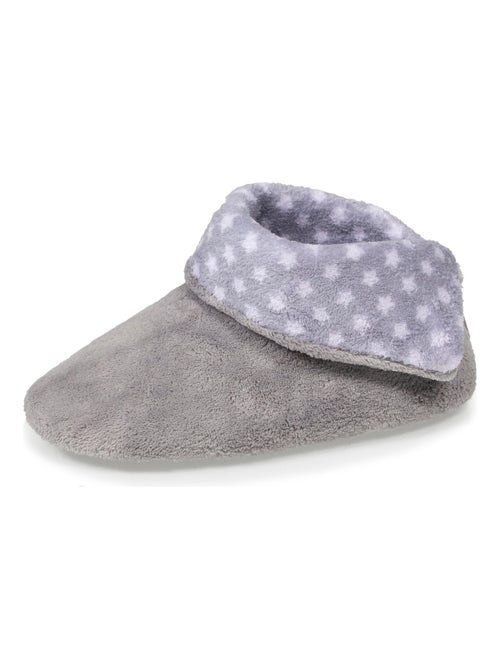 Chaussons bottillons ultra confortables et légères, semelle fine anti-dérapante femme Isotoner - Kiabi