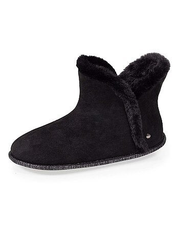Chaussons bottillons ultra confortables fausse fourrure femme Isotoner