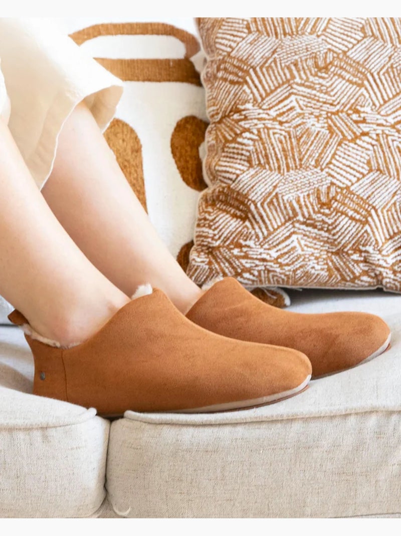 Chaussons bottillons ultra confortables femme isotoner Camel - Kiabi