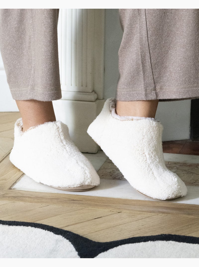 Chaussons bottillons ultra confortables femme isotoner Ivoire - Kiabi