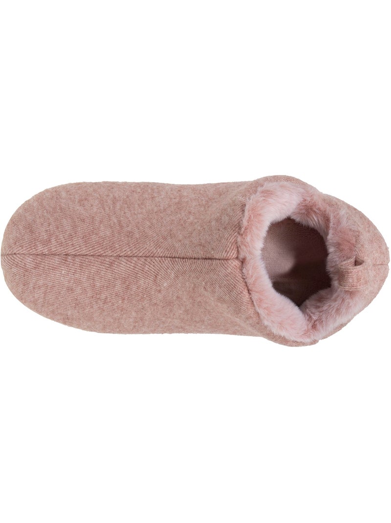 Chaussons bottillons ultra confortables femme isotoner Rose poudré - Kiabi