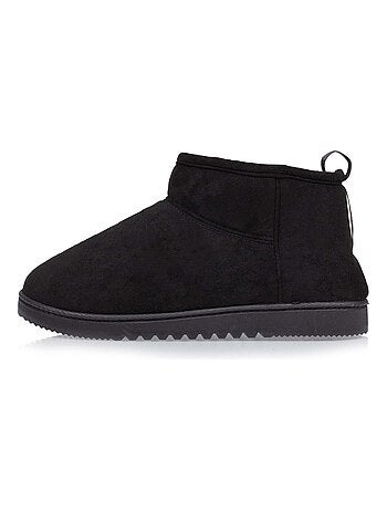 Chaussons bottillons ultra confortables, modernes, fourrés en fausse fourrure femme Isotoner