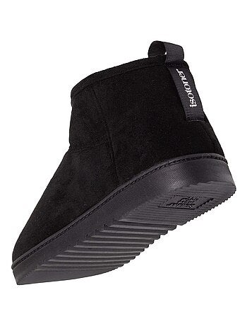 Chaussons bottillons ultra confortables, modernes, fourrés en fausse fourrure femme Isotoner