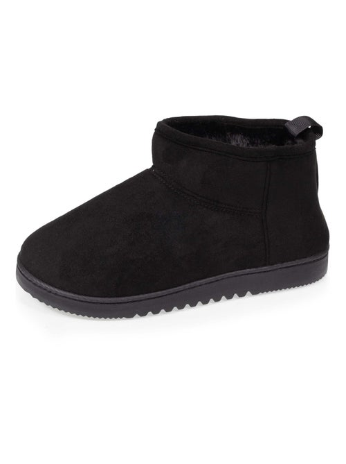 Chaussons bottillons ultra confortables, modernes, fourrés en fausse fourrure femme Isotoner - Kiabi