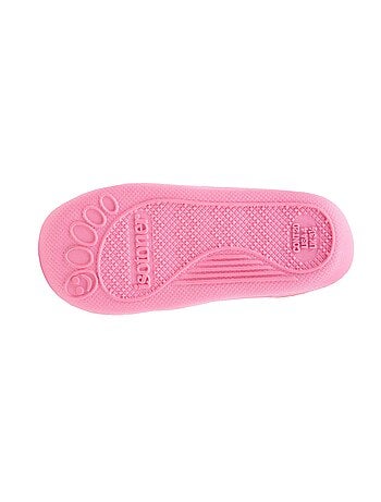 Chaussons bottillons velours maintien renforcé, fermeture bébé fille Isotoner