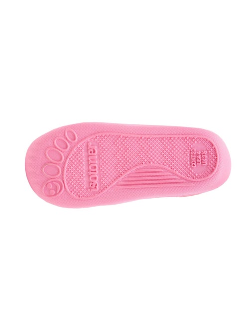 Chaussons bottillons velours maintien renforcé, fermeture bébé fille Isotoner - Kiabi