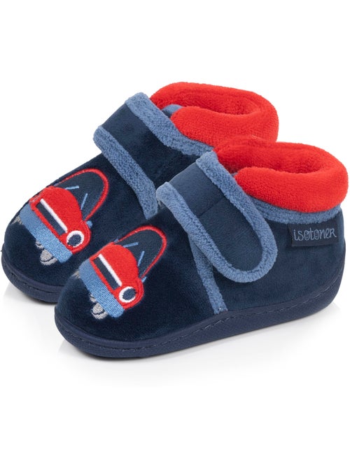 Chaussons bottillons velours maintien renforcé, fermeture bébé garçon Isotoner - Kiabi Chaussons bottillons velours maintien renforcé, fermeture bébé garçon Isotoner - Kiabi