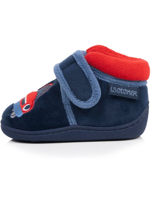 Chaussons bottillons velours maintien renforcé, fermeture bébé garçon Isotoner - Kiabi Chaussons bottillons velours maintien renforcé, fermeture bébé garçon Isotoner - Kiabi
