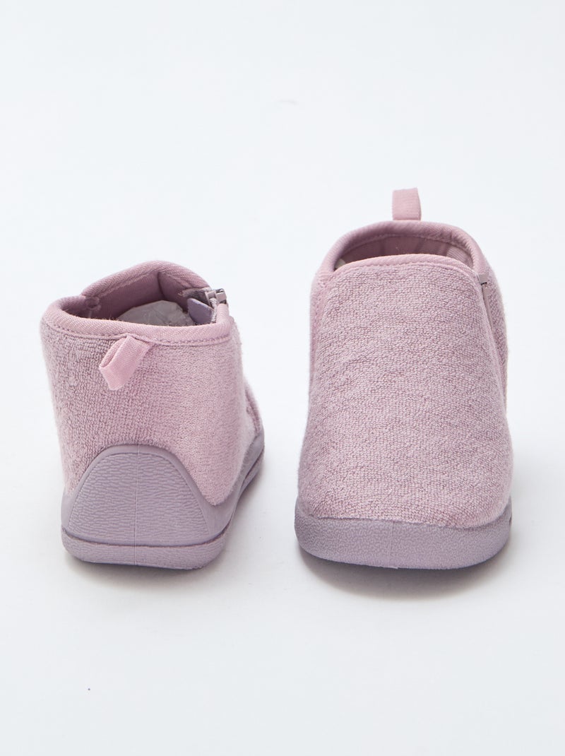 Chaussons bottillons Violet - Kiabi