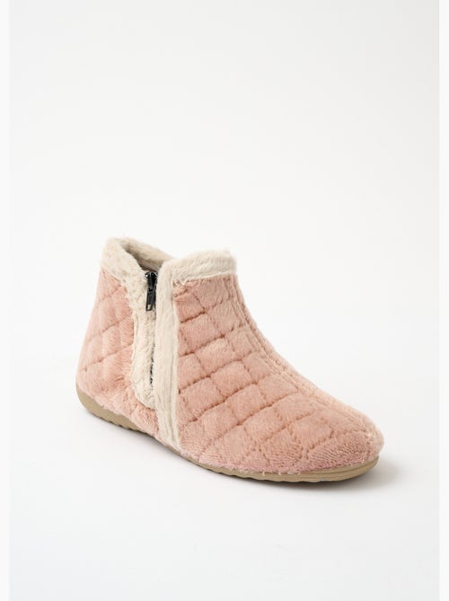 Chaussons bottines chauds largeur confort - Afibel - Kiabi