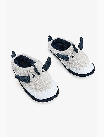 Chaussons bottines enfant shark avec détail brodé penti
