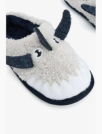 Chaussons bottines enfant shark avec détail brodé penti