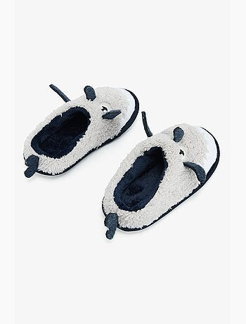 Chaussons bottines enfant shark avec détail brodé penti